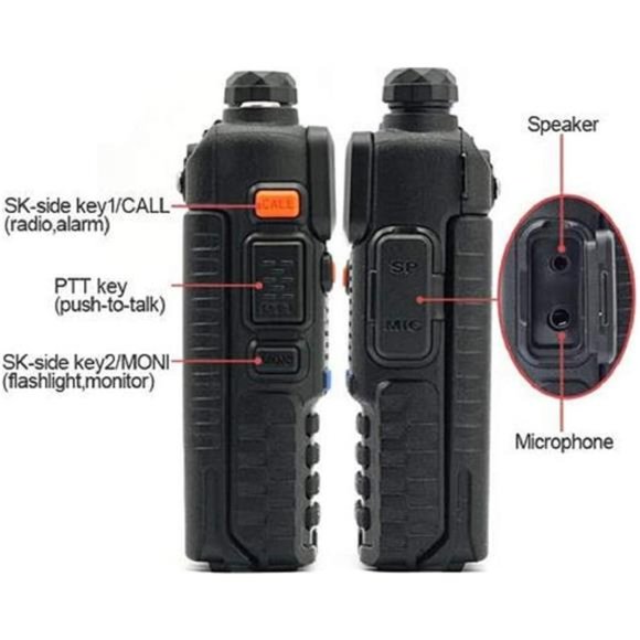 Two Way Radio Dual Band 144-148/420-450Mhz Walkie Talkie 1800mAh Li-ion Battery - Picture 4 of 6